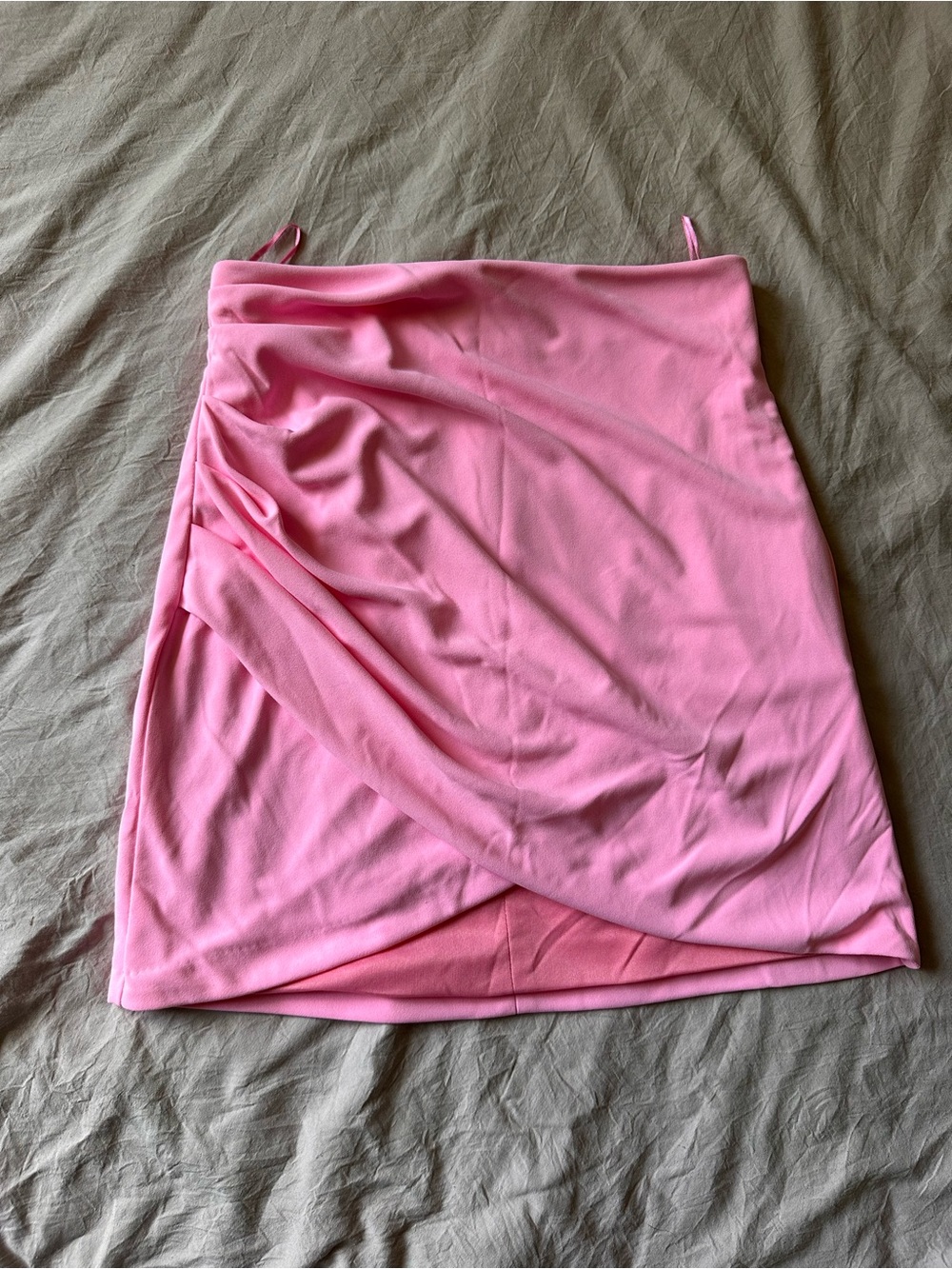 Zara Pink Ruched Mini Skirt